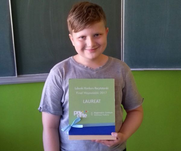 Laureat Lubuskiego Konkursu Recytatorskiego