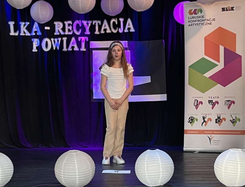 Recytacja na Lubuskich Konfrontacjach Artystycznych