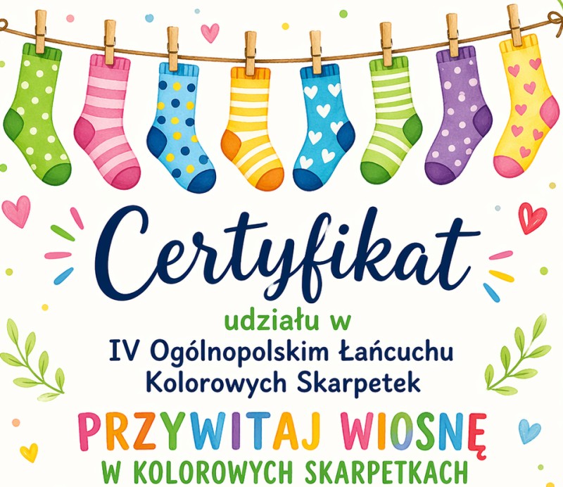Przywitaj wiosnę w kolorowych skarpetkach